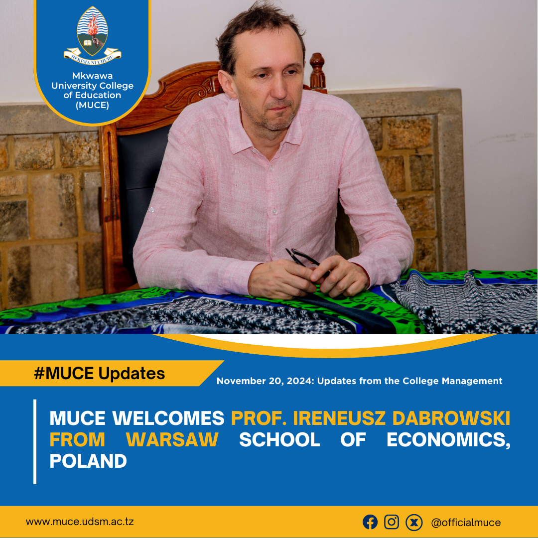 MUCE Welcomes Prof. Ireneusz Dabrowski from Warsaw School of Economics, Poland