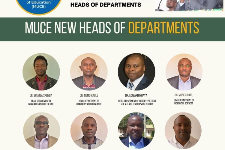 New Heads of Department