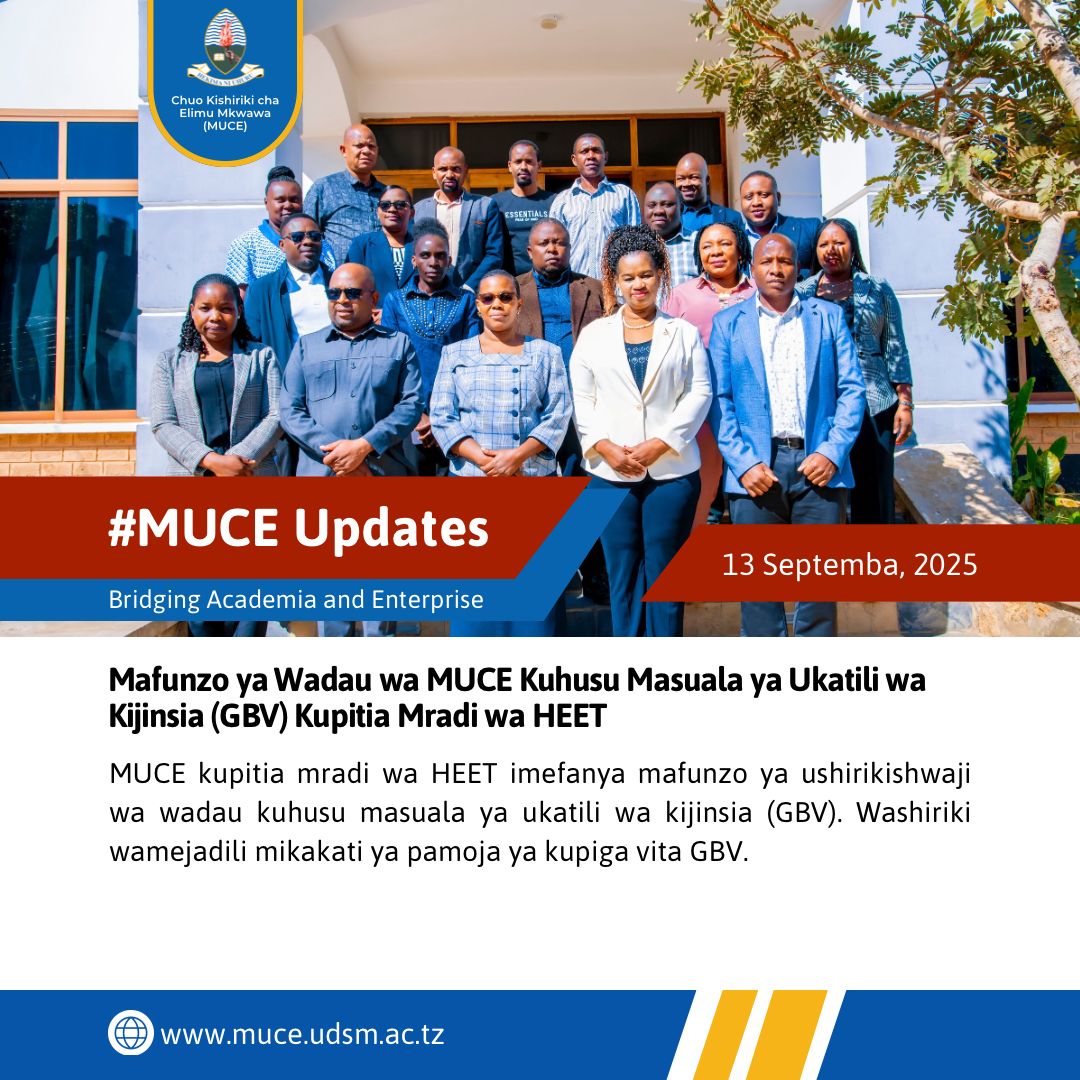 HEET Project Stakeholders Training on Gender Based Violence (GBV)