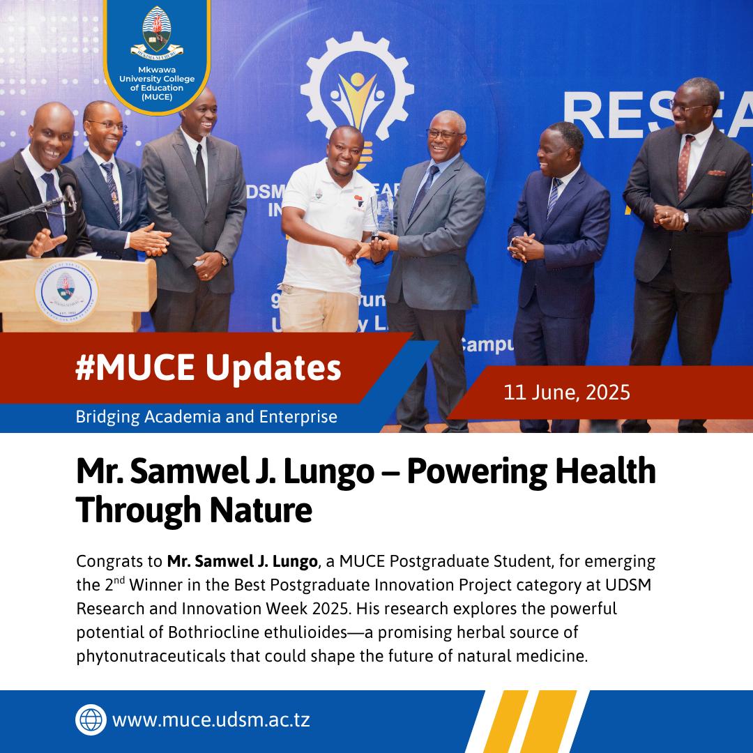 Mr. Samwel J Lungo - Powering Health through Nature