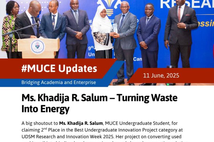 Ms. Khadija R. Salum turning waste into energy