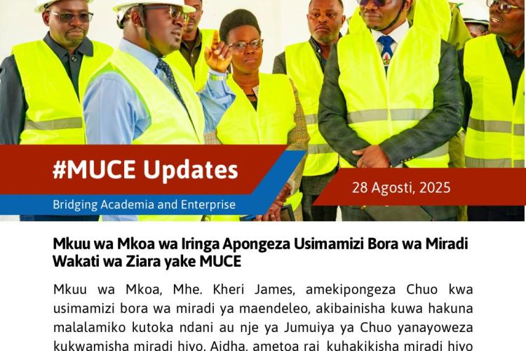 Ziara ya Mkuu wa Mkoa wa Iringa Chuoni MUCE